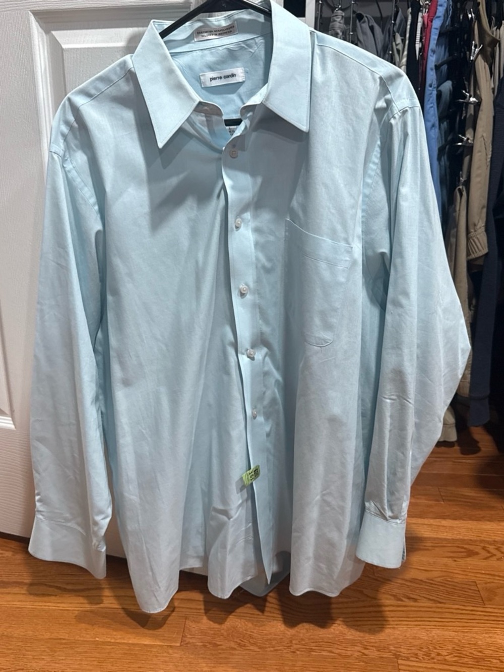 Pierre Cardin Pale Blue Men's Long-Sleeve Dress Shirt